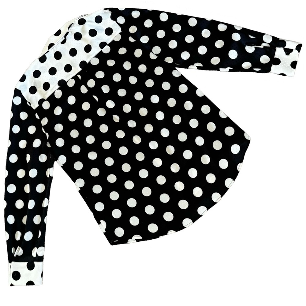 Chico’s Polka Dot Floral Embroidered Blouse - Picture 11 of 15